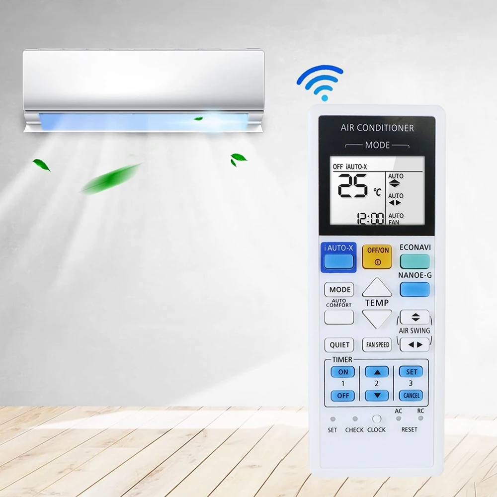 Replacement Remote Control For Panasonic A75C3826 CWA75C4762 CS-E9PKR CS-E12PKR CS-E21PKR S10TKH Air Conditioner