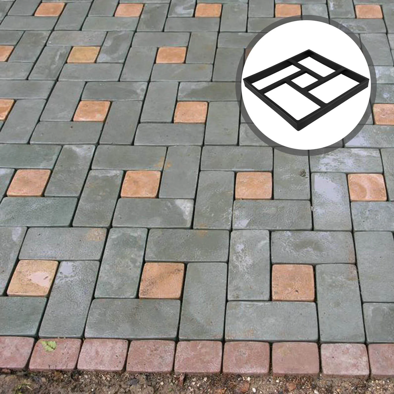 

Шаговый камень, форма для тротуарной плитки «сделай сам», бетонная садовая дорожка, форма для напольной плитки, многоразовая пластиковая дорожка, форма для цементного кирпича, садовая тротуарная плитка