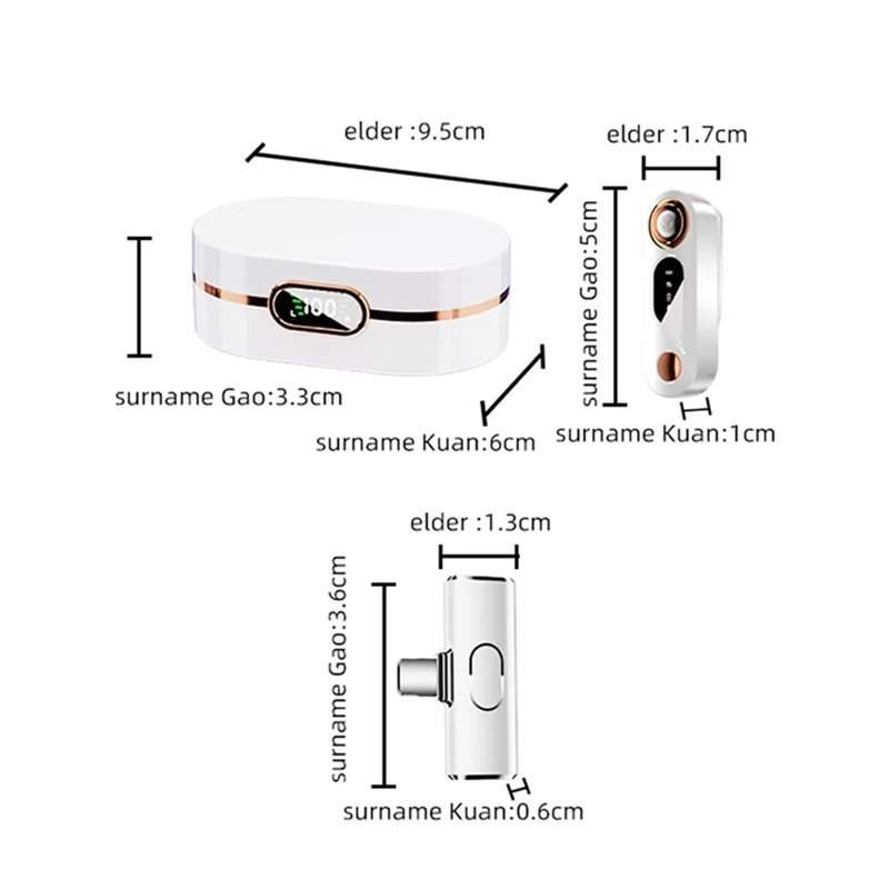 Microphone sans fil 2 en 1, 2.4G, professionnel, à revers, à Clip, double réduction du bruit numérique, sans délai, Plug Play