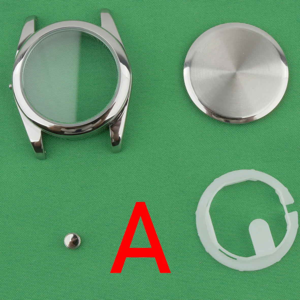 حافظة حركة VH31 vh31A حافظة بسيطة مقاومة للماء للاستخدام اليومي حافظة معدنية 37 مللي متر حافظة فضية VH60 VH65 VH61 VH64 #1