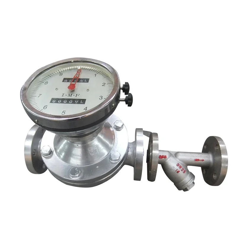 Digital Oil Flowmeter High Viscosity Fuel Oval Gear Flow Meter