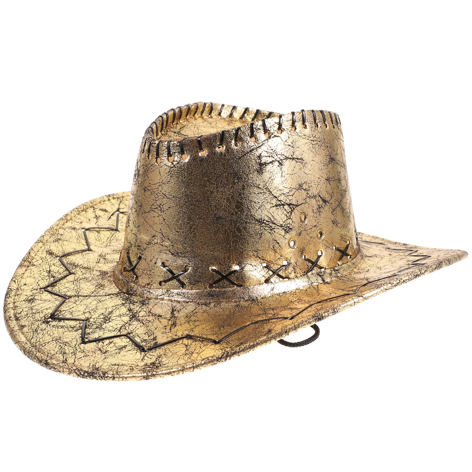 หมวกคาวบอยปลอมสไตล์ตะวันตกสำหรับงานปาร์ตี้คอสเพลย์ อุปกรณ์ประกอบการแสดง ของขวัญสำหรับผู้ชาย ผู้หญิง เทศกาล งานรื่นเริง สวยงาม
