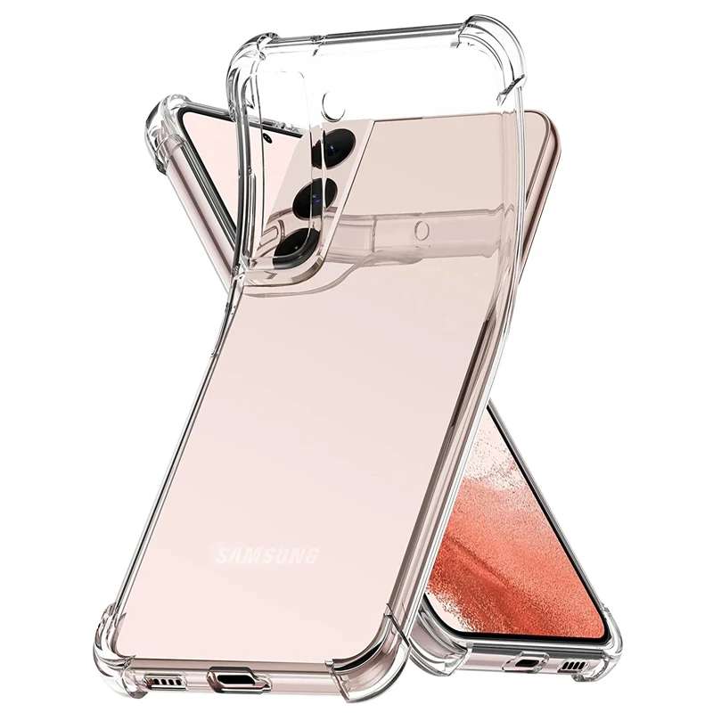 Für Samsung Galaxy S23 S22 S21 Ultra S20 Fe Klare stoßfeste Hülle A51 A71 A12 A22 A32 A52 A72 A73 A53 A13 A23 Abdeckung
