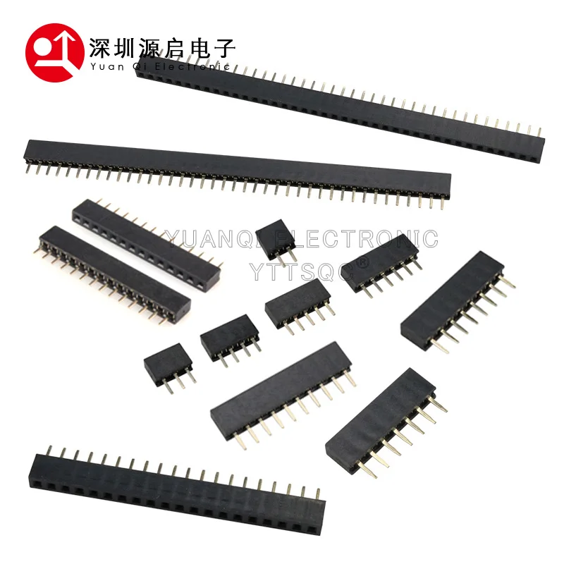 10PCS 1X/2/3/4/5/6/8/9/10/40 PIN Single Row Straight FEMALE PIN HEADER 2.0MM 2MM PITCH Strip Connector Socket 6p/8p/20p/24P/40p