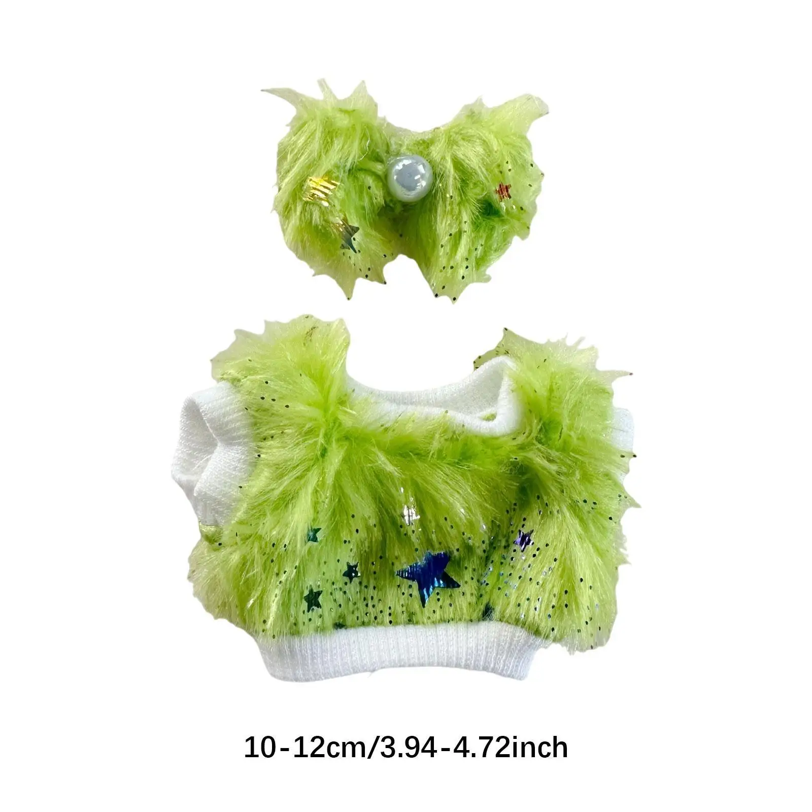 Pluche poppenkleertjes Pop-outfits Mode voor kleine meisjes Leuke comfortabele afneembare pop-trui-kostuums voor 6,69 inch pop