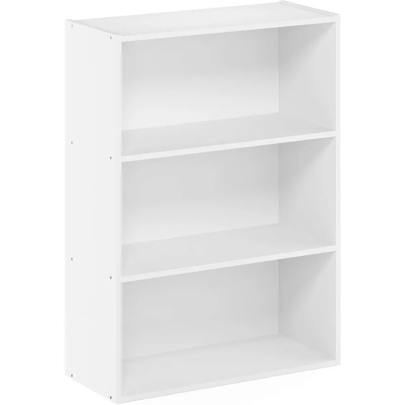 

Pasir 3-Tier Open Shelf Bookcase, Plain White