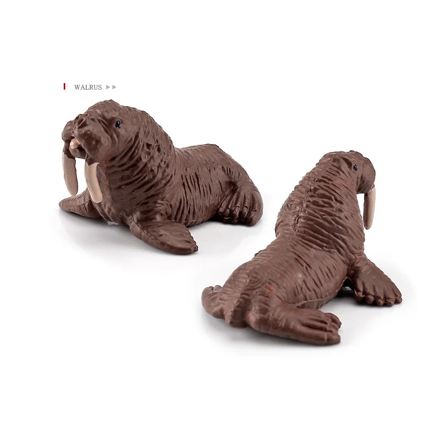 Realistische Eisbärtiere Modellfiguren Spielzeug Arktische Tierfiguren Eisbär Rentier Siegel Wolf Kaninchen Polarfuchs Iglu 10 Stück – Detail 10