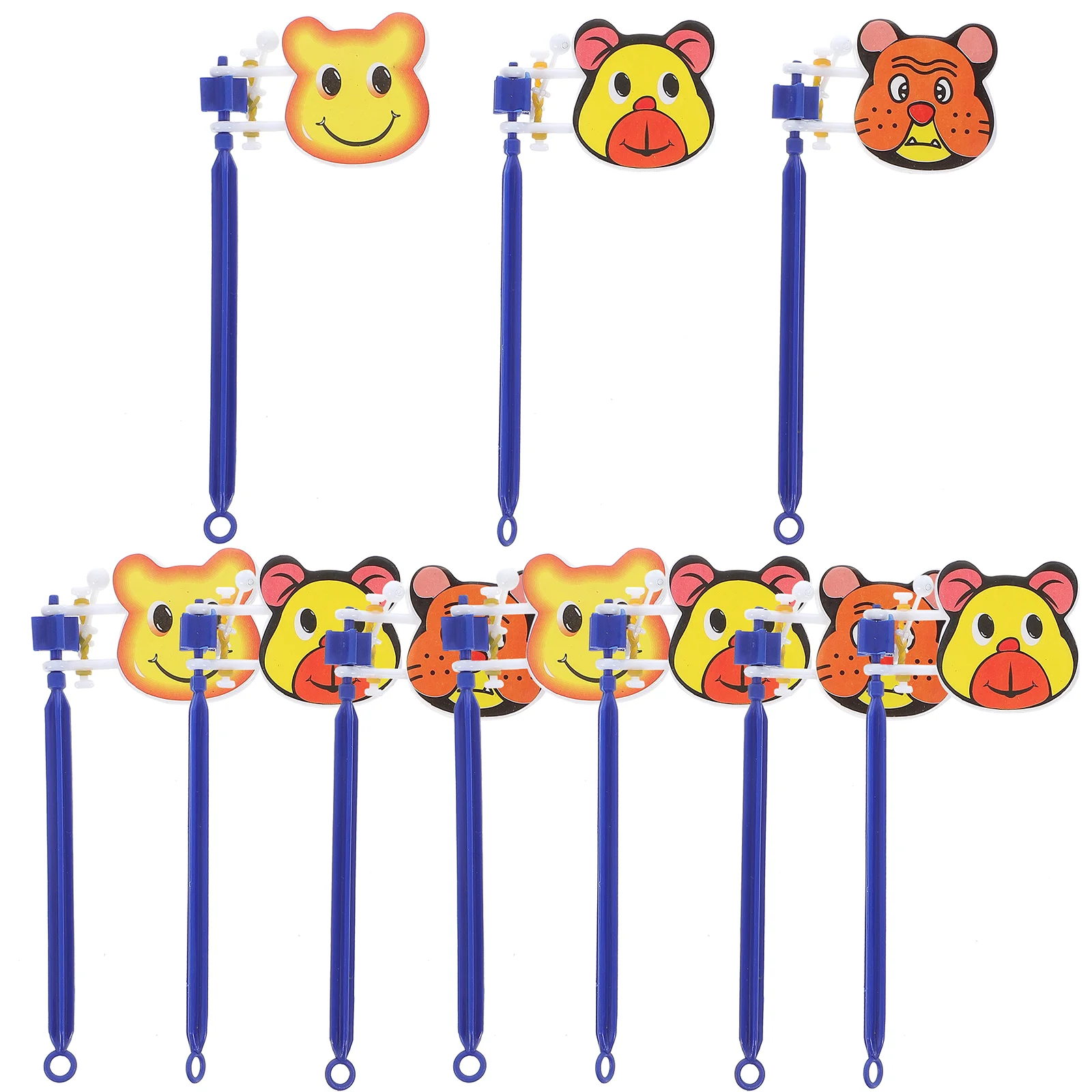 10 Pcs Clapping Toy Childrens Toys Kids Decorative Cartoon Clapper Hand Cheering Prop Plastic Kids' Party Supplies Clappers