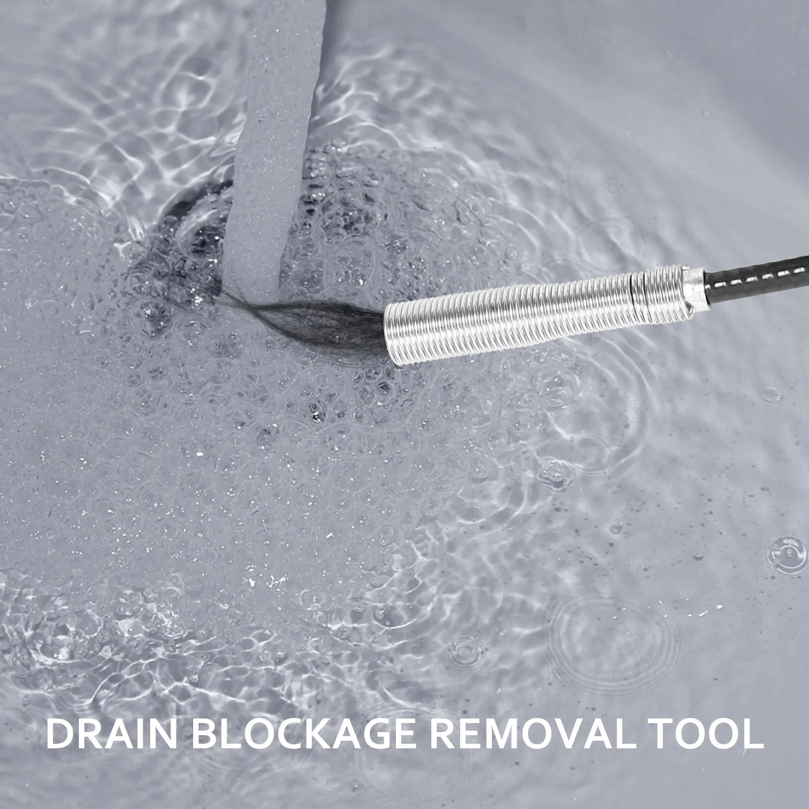 

Drain Unblocker Tool with Grabbing Hook Flexible Sink Claw Pickup for Kitchen Bathroom Bathtub Shower Clog Removing Cleaning