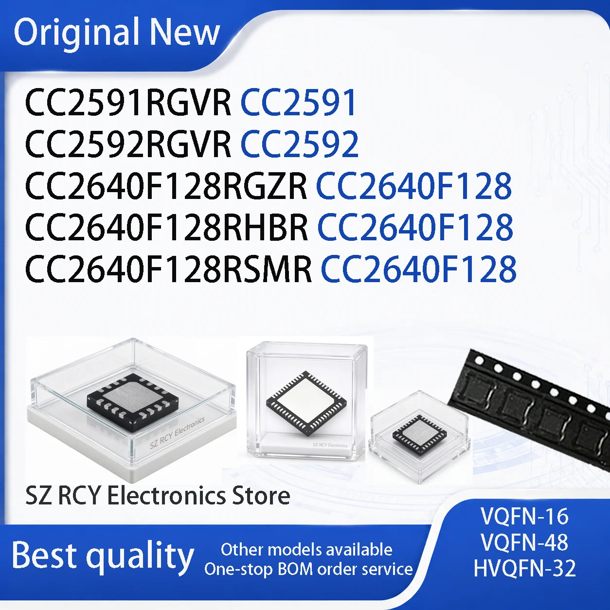 (2-30 PCS) CC2591RGVR CC2592RGVR CC2640F128RGZR CC2640F128RHBR CC2640F128RSMR CC2591 CC2592 CC2640F128 CC2640 QFN IC CHIP