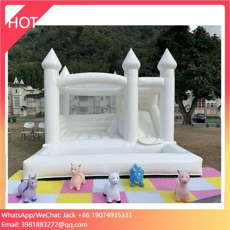 

Inflatable Toys Accessories Inflatable Bouncer Combo With Slide Wedding Party Jumping Bouncy Castle Bounce House