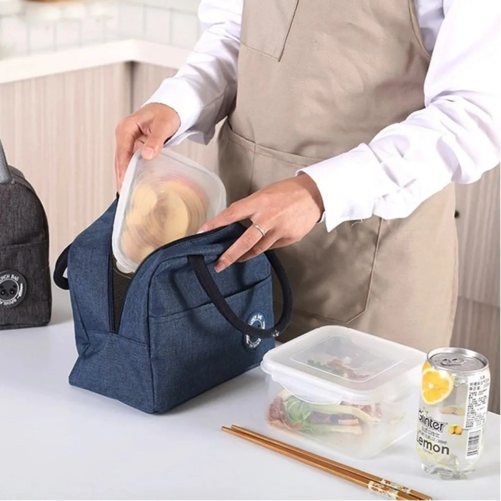 

Portable Large Capacity Insulated Lunch Bag Aluminum Foil Leak Proof Thermal Lunch Box Bag Waterproof Lunch Bags Picnic