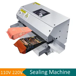 110V 220V Aluminum Foil Plastic Film PE Coated Paper Food Packaging Machine Fully Automatic Sealer Candy Packing For Commercial