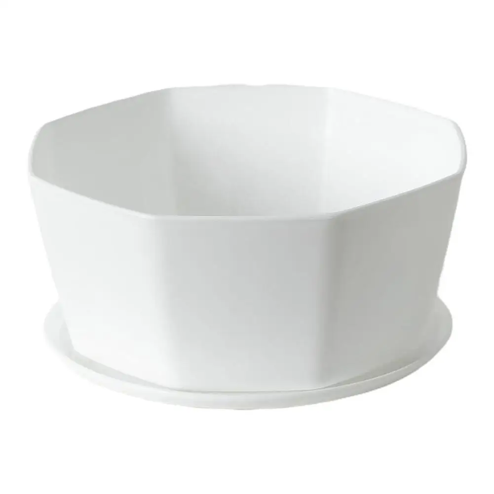 

Drainage Round Plastic Flower Pots Set of 4 Perfect for Succulent and Cacti Display for Indoor and Outdoor Use