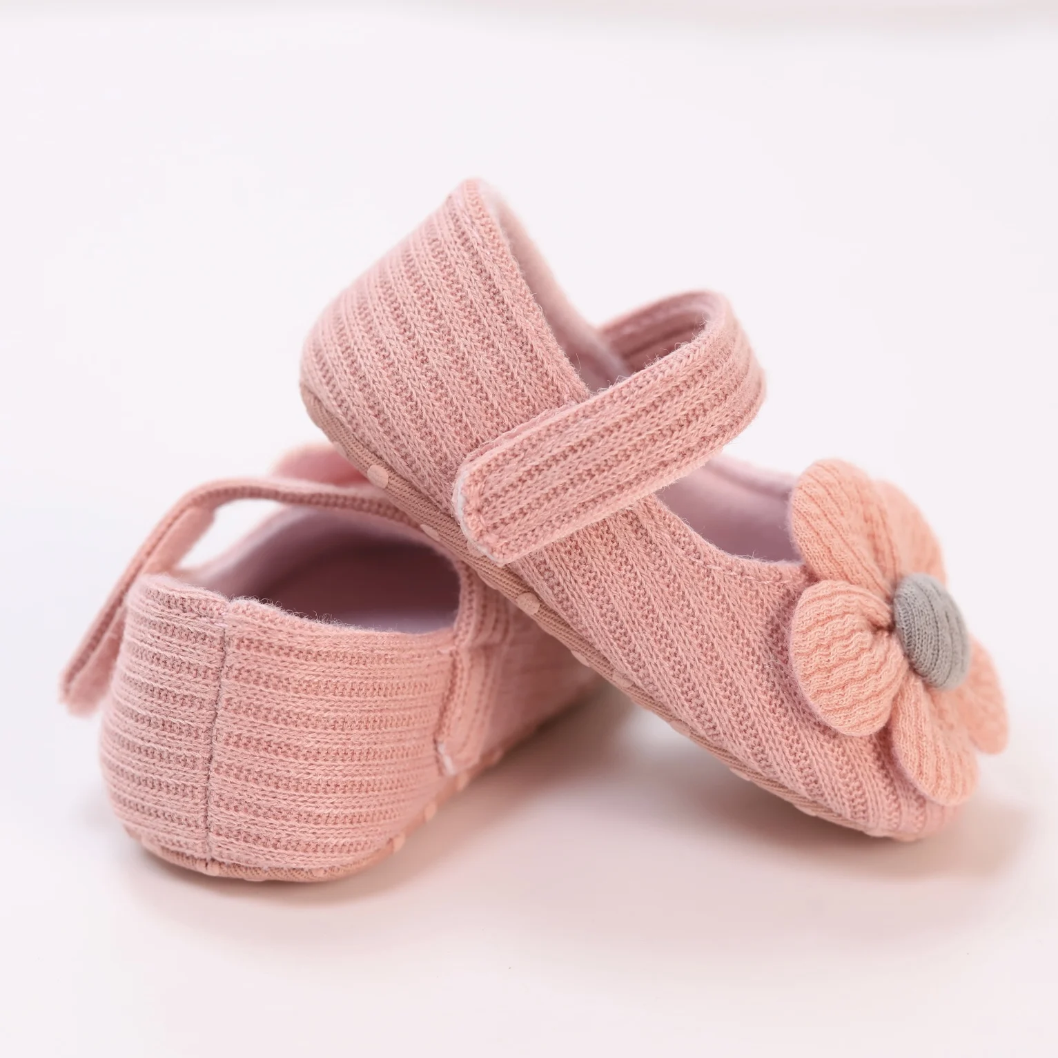 Cute Flower Mary Jane scarpe basse per neonate, scarpe morbide leggere alla moda per spettacoli Indoor Outdoor Party, primavera