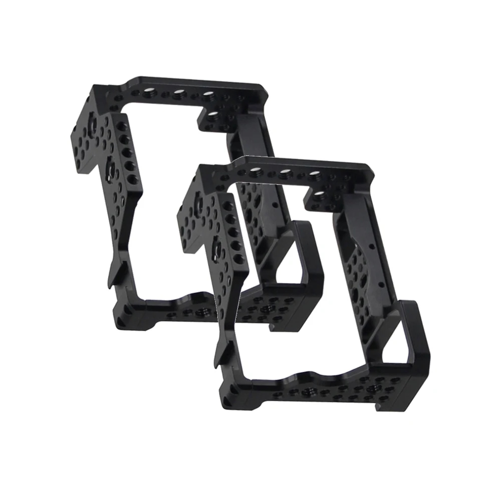 Custom CNC machining aluminum 7075 dslr rig camera cage cnc protection dslr camera cage