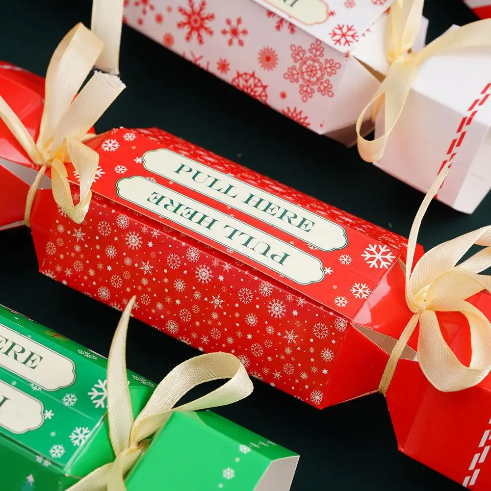 2024 Christmas Surprise Money Pull Pouch Paper Bow Surprise Money Christmas Bag Candy Candy Cash Pull-out Pull Bag Surprise K1r0