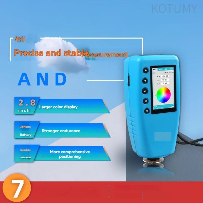 Portable Colorimeter WR10QC High Precision Color Difference Meter for Paint Plastic Printing Wood Textile