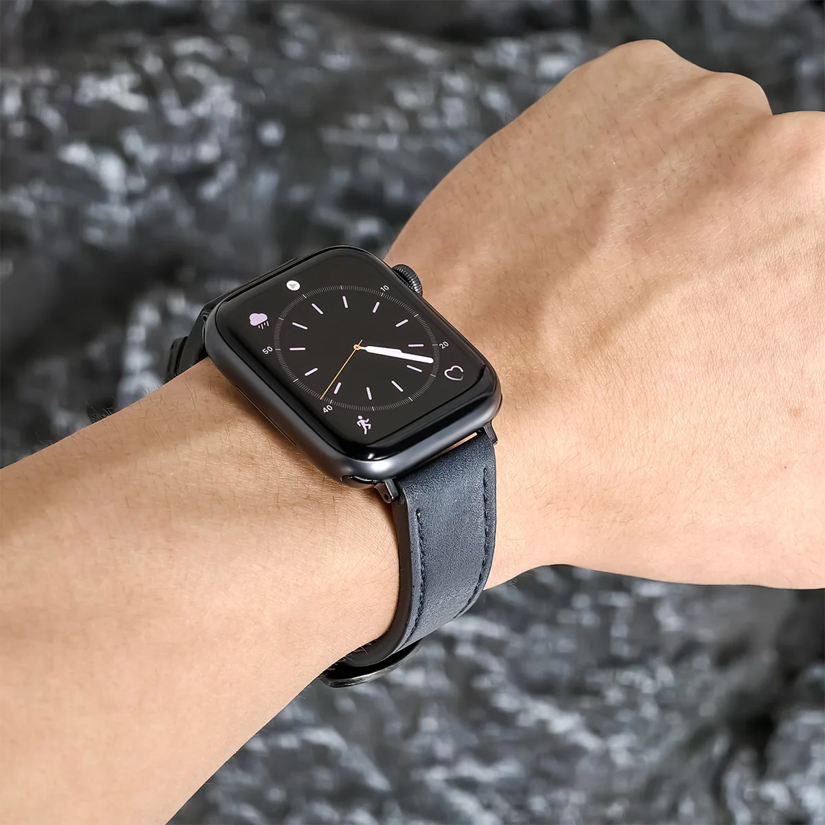 Retro-Lederarmband für Apple Watch Ultra 49mm 45 44 41 40 38mm Verstellbares Band für iWatch Series 11 10 46mm 9 8 7 6 5 4 SE3 – Detail 5