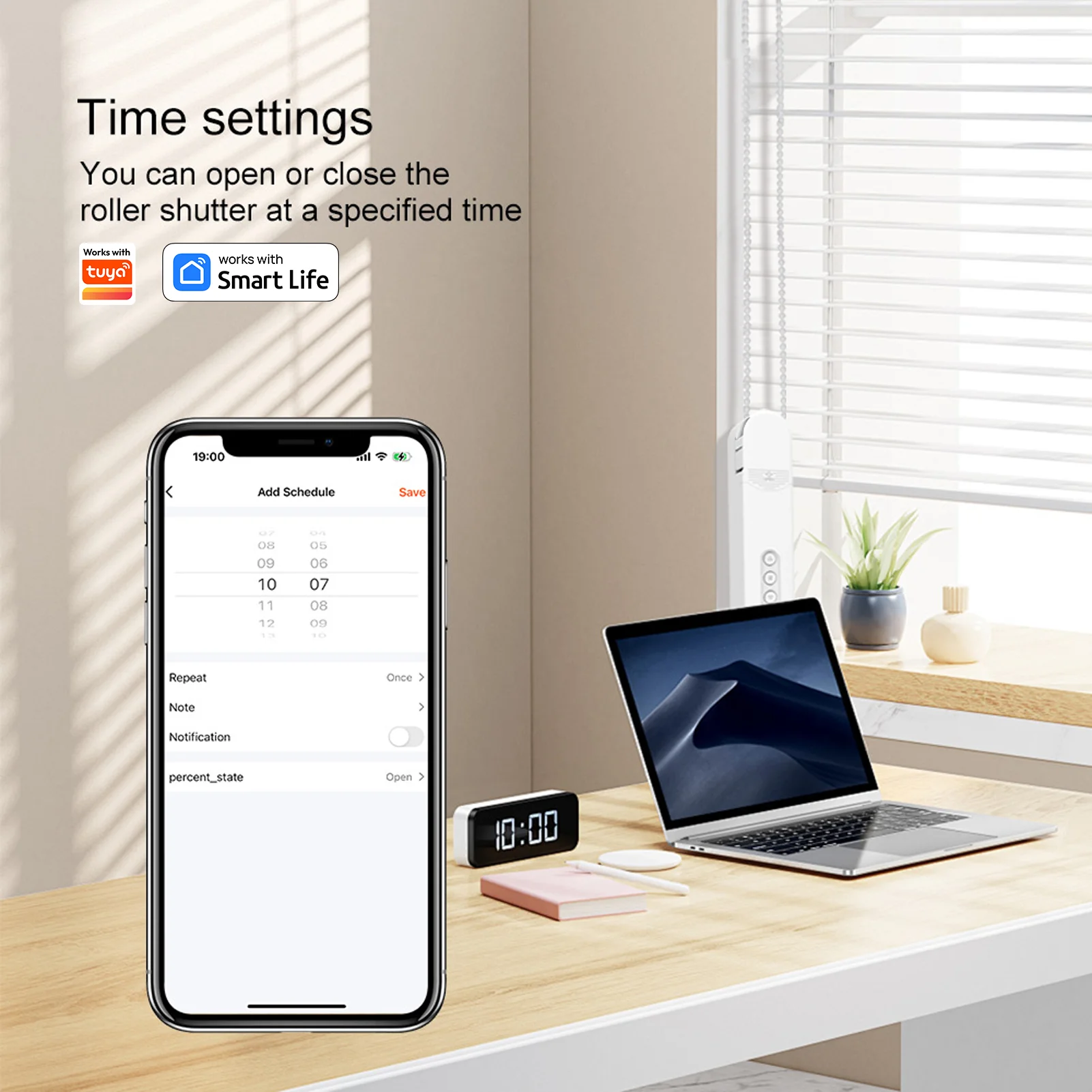 Smart Curtains System, Electric Track with Adjustable Rail,Automatic Curtain Opener,Motorized Curtains Rods With Remote