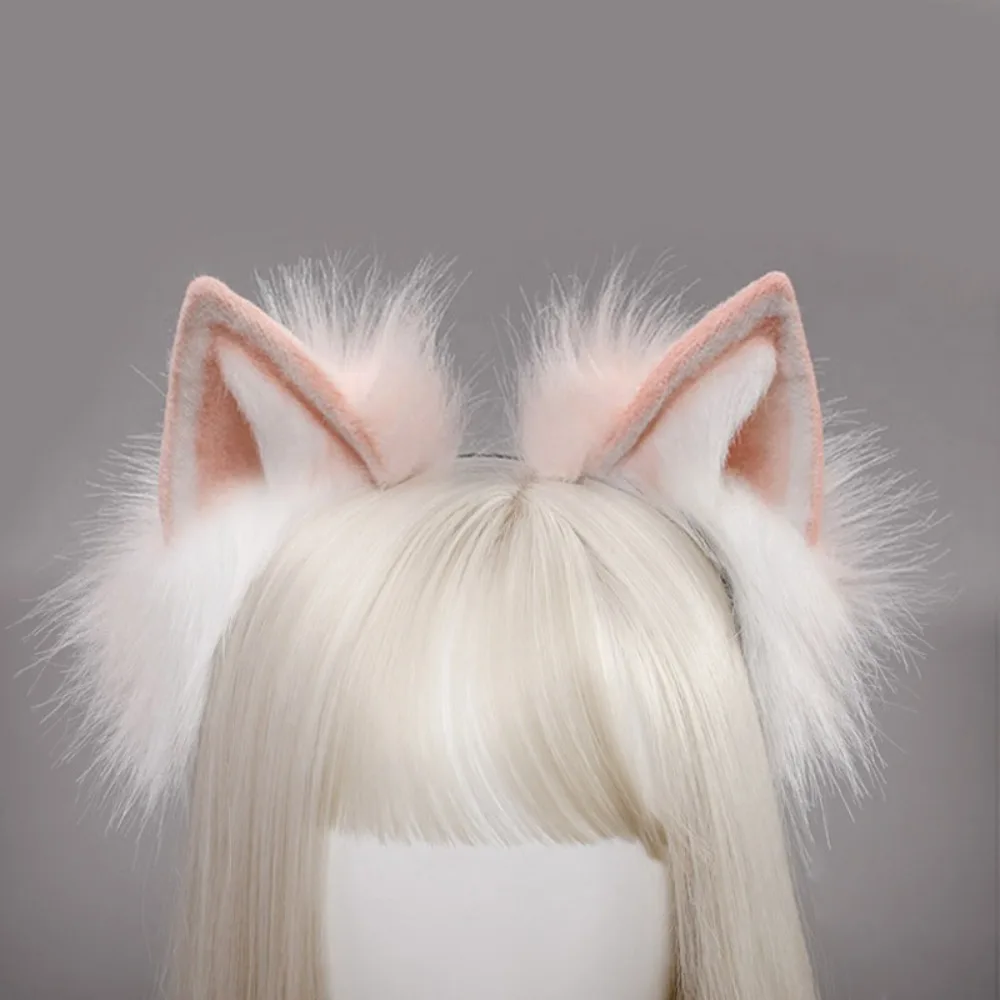 

Handmade Colorful Plush Imitation Animal Ear Cute Headdress Hair Accessories Cosplay Accessories Cat Ear Headband
