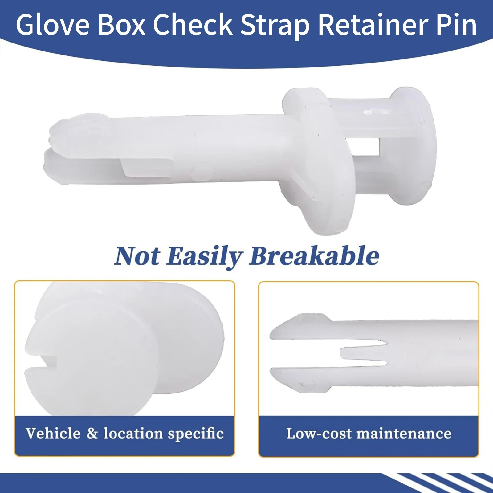 Glove Box Check Strap Retainer Pin GB5Z-5806056 DB5Z-5806056-A Replacement for Ford Explorer Police Interceptor Utility 13-2018