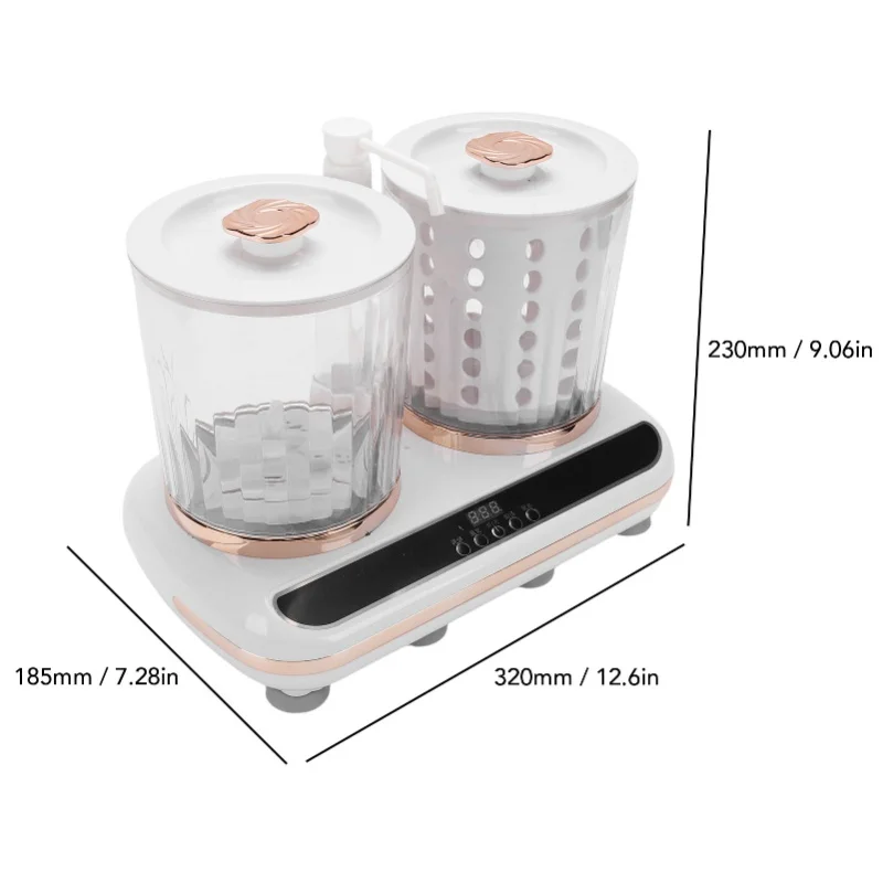 Dual Cup Underwear Washing Machine Spin Dry Drain Pipe Rechargeable Portable Washer For Home Bathroom Travel