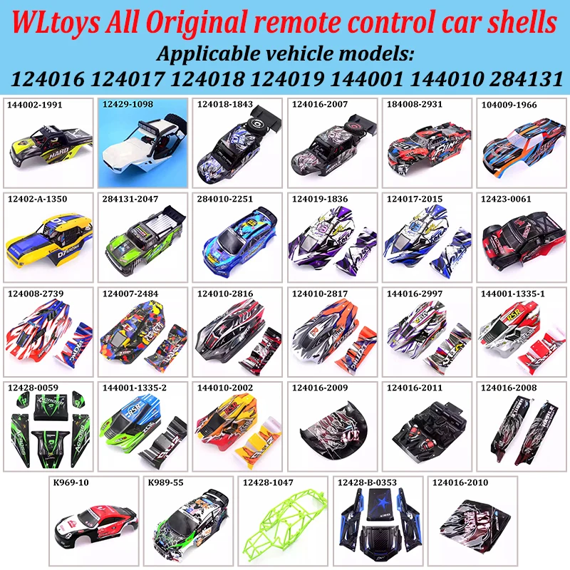 

WLtoys 124016 124017 124018 124019 144001 144010 284131 Original body and shell accessories RC parts