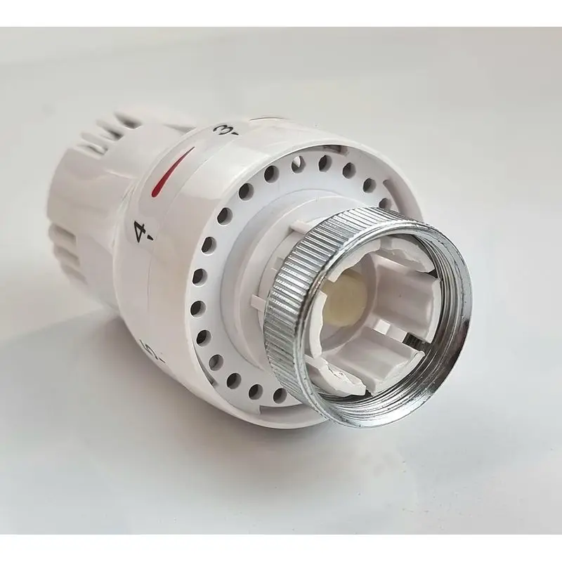 White Thermostatic Radiator TRV Valve Head Replacement | M30 x 1.5, Universal for All Manufacturers HJ