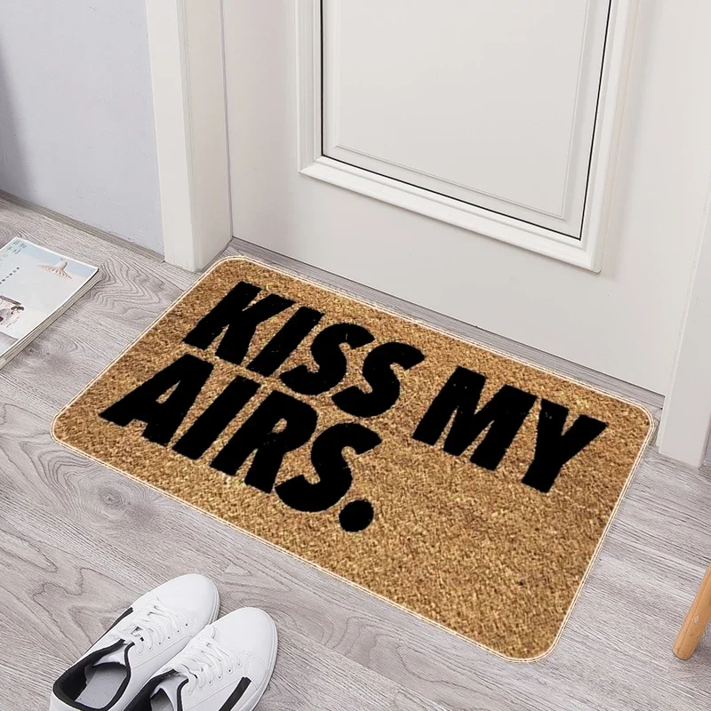 Welcome Mat Kiss My Airs Bedroom Mats Entrance Doormat Kitchen Carpet Home Balcony Carpets Bath Foot Rug Bathroom Door Room Rugs