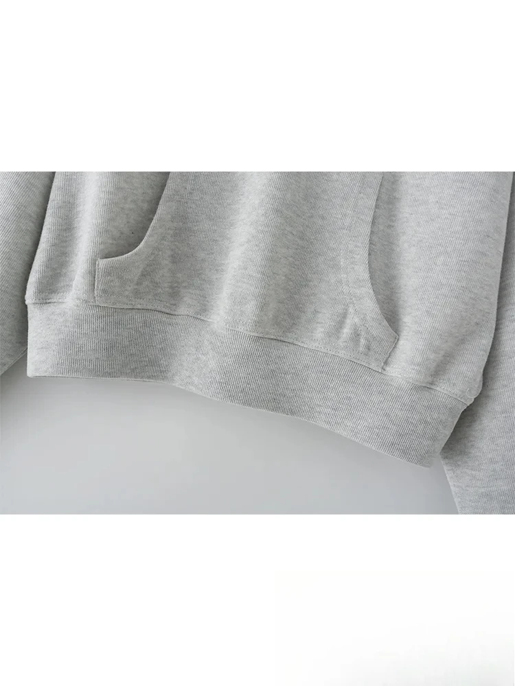 KONDALA Sporty Casual Chic Solid Women Suit Long Sleeve Hooded Sweatshirts Loose Drawstring Pants Fashion 2025 Spring Summer Set