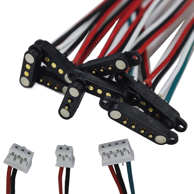 

2Pcs 2/3/4Pin Male Female Adapter 2A Magnetic Extension Cable Connector For RC Models Upgrade Parts Accessories