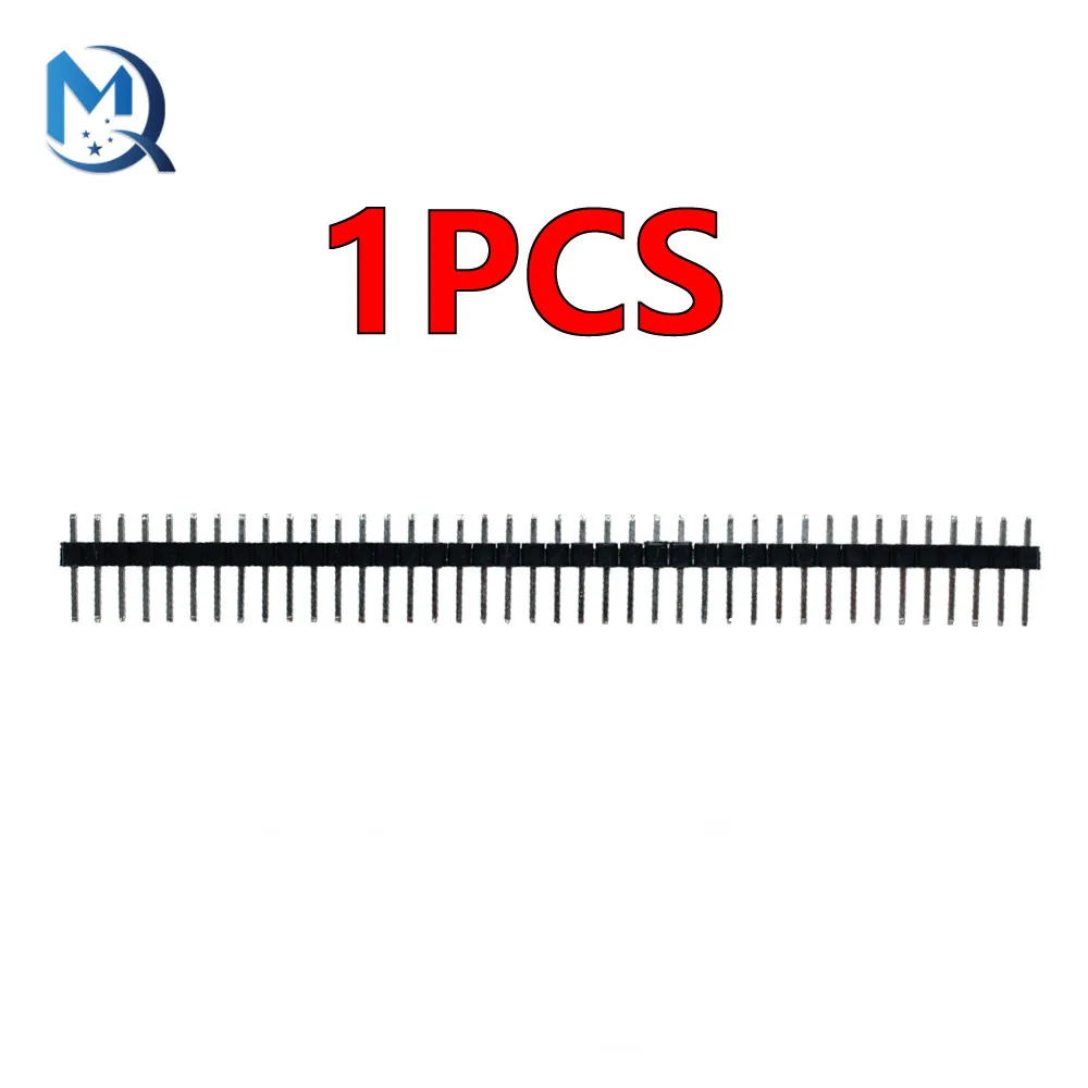 Hot Koop 40 Pin 1X40 Enkele Rij Mannelijke 2.54Mm Breekbare Pin Header Connector Strip