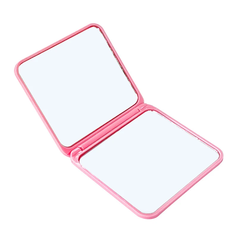 Folding Makeup Mirror High-Definition Portable Pocket Mirror Double-Side Women Makeup Mirror Rectangle Cosmetic Make Up Vanity