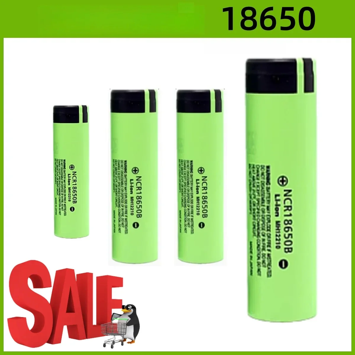 Rechargeable 18650 Li-ion Battery NCR18650B 3.7V 3400mAh High Capacity Replacement Cell For Remote Control Device Use Long Life