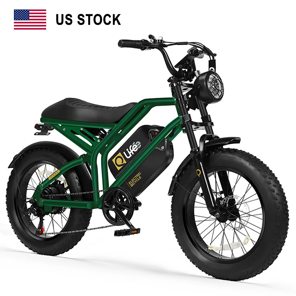 

Электровелосипед Qlife Spark с двойной батареей, широкими шинами и полной подвеской