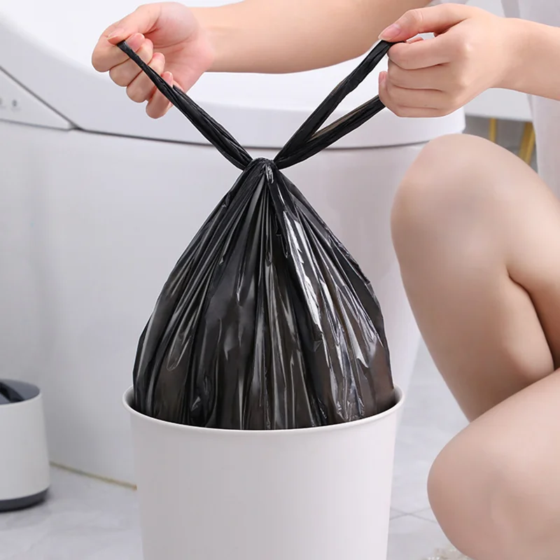 garbage bags disposable trash bags big waste bag trash can waste bin storage box holder trash bin kitchen home convenient