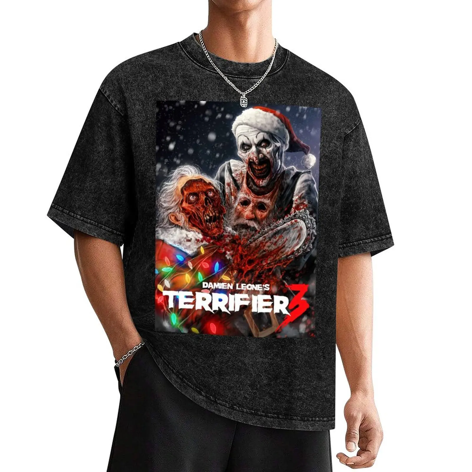 

Terrifier 3 Horror Movie T-Shirt blue lock blue archive fitted t shirts for men