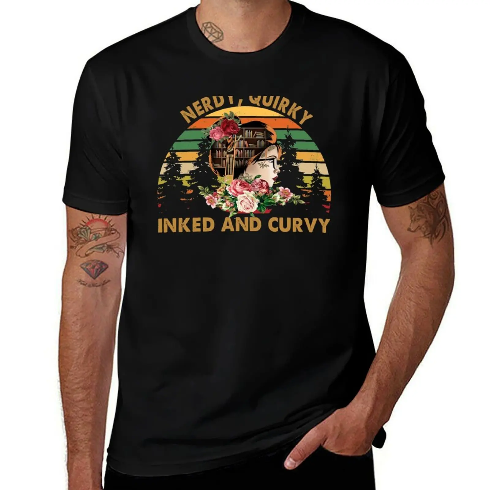 

TATTOO BOOK READING GIRL T-Shirt t shirts for man pack white anime t shirts oversize T-Shirt