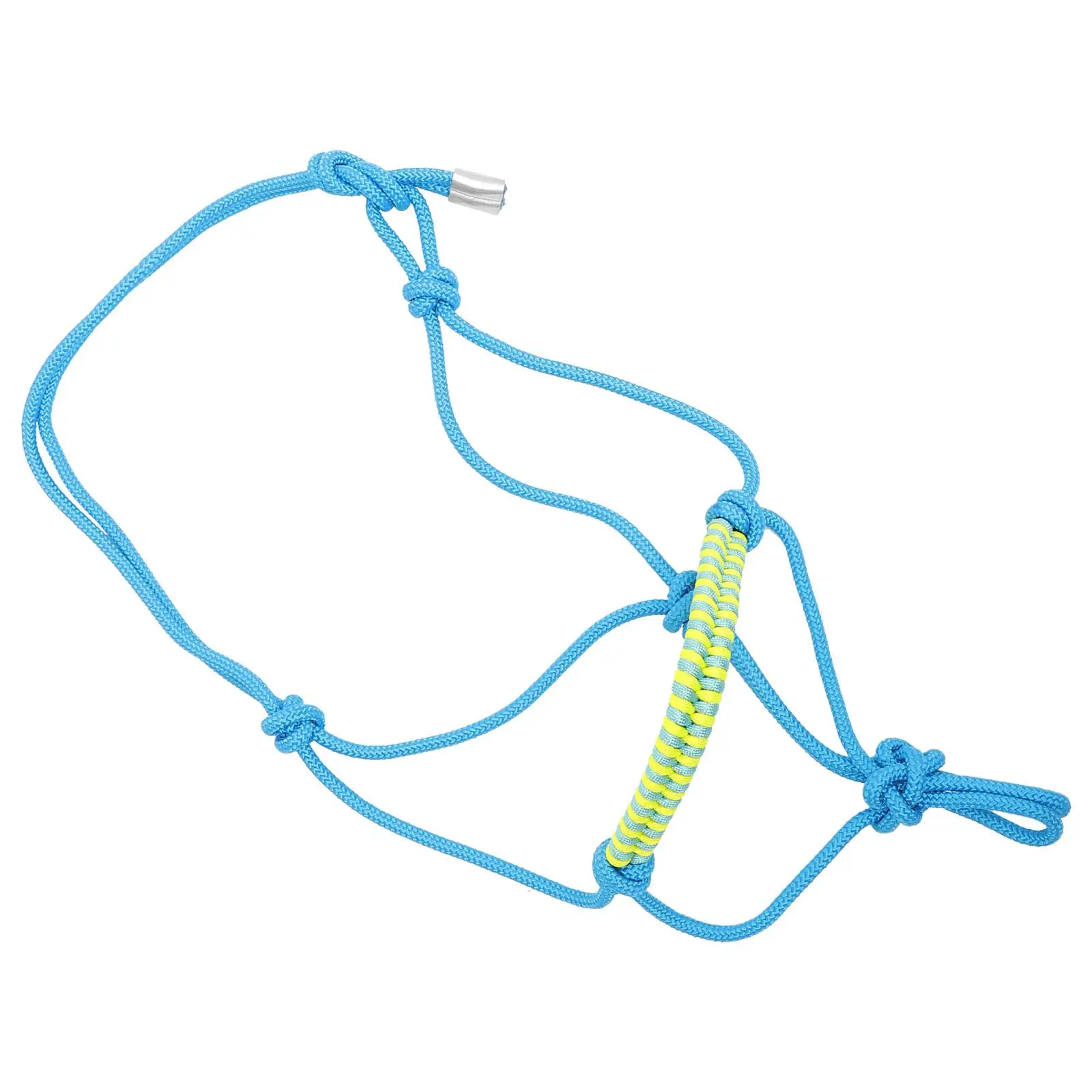 s Adjustable Horse Head Rope Halter Tack Nylon Bitless Bridles Western Portable Fully Show Training Braided Rope Durability