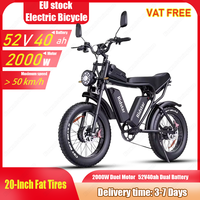 Ridstar Q20 PRO Adult Electric Bicycle Teen 2000W Duel Motor 52V40ah Dual Battery E-Bike 20-Inch Fat Tires City Electric Bike