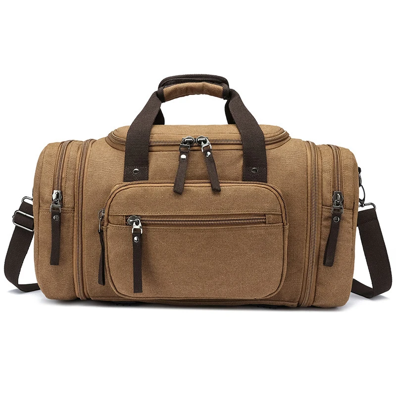 

Travel bag Cross-border outdoor casual canvas bag Business handbag Cross-body Extra-large capacity canvas travel bag