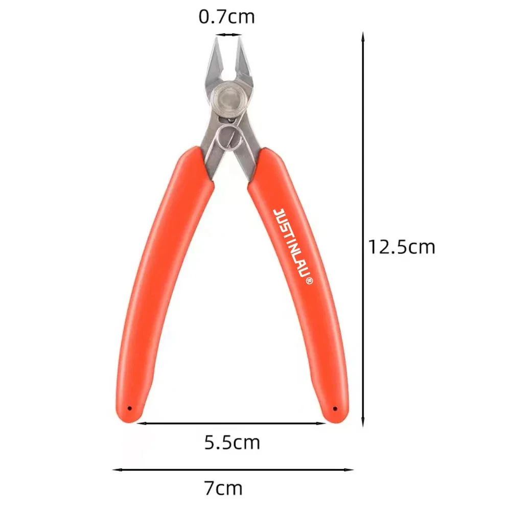 Universal Stainless Steel Pliers DIY Electronic Diagonal Side Cutting Nippers Wire Cable Cutter 3D Printer Parts Hand Tools