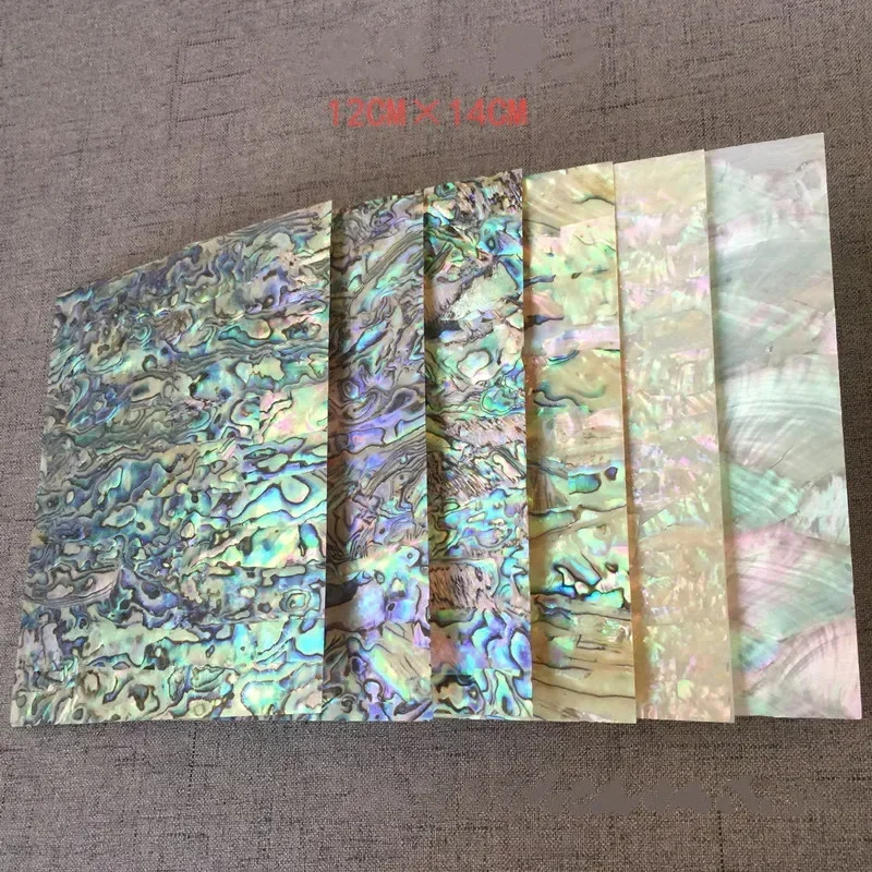 

Natural Abalone Shell Mother of Pearl laminate Sheet DIY Home Decoration Materials And Crafts Carved Inlay Size 14cm/12cm