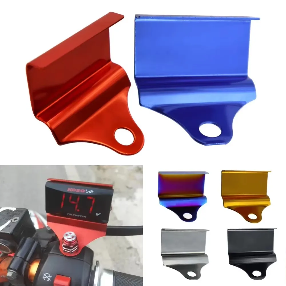 Aluminum Alloy Motorcycle Meter Bracket Easy Mounting Modification Accessories Voltmeter Holder Multicolor Refitting