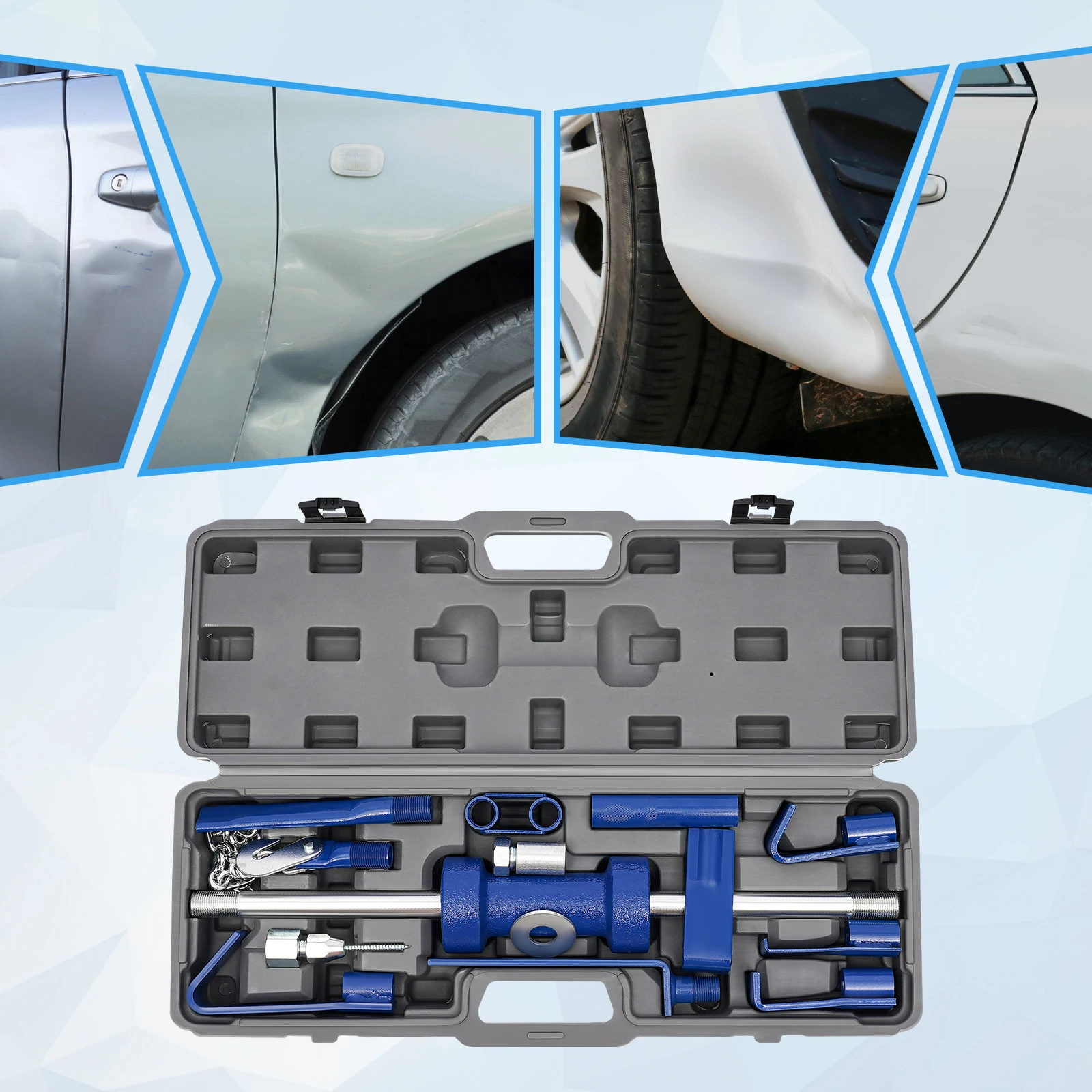 

Slide Hammer Set With Toolbox Car Body Notch Repair Tool Suitable For Homes And Motor Vehicles Maintenance Shops