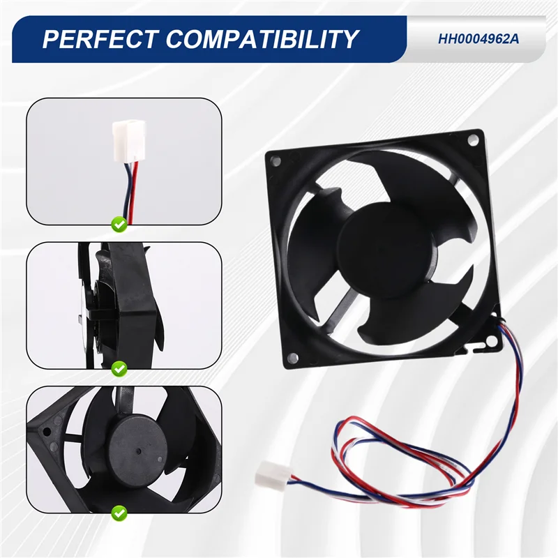 

Nana HH0004962A/HH0004140A 12,5X12,5 см 3-контактный вентилятор для Hitachi, вентилятор для холодильника, морозильная камера, бесшумный вентилятор охлаждения, запасные части