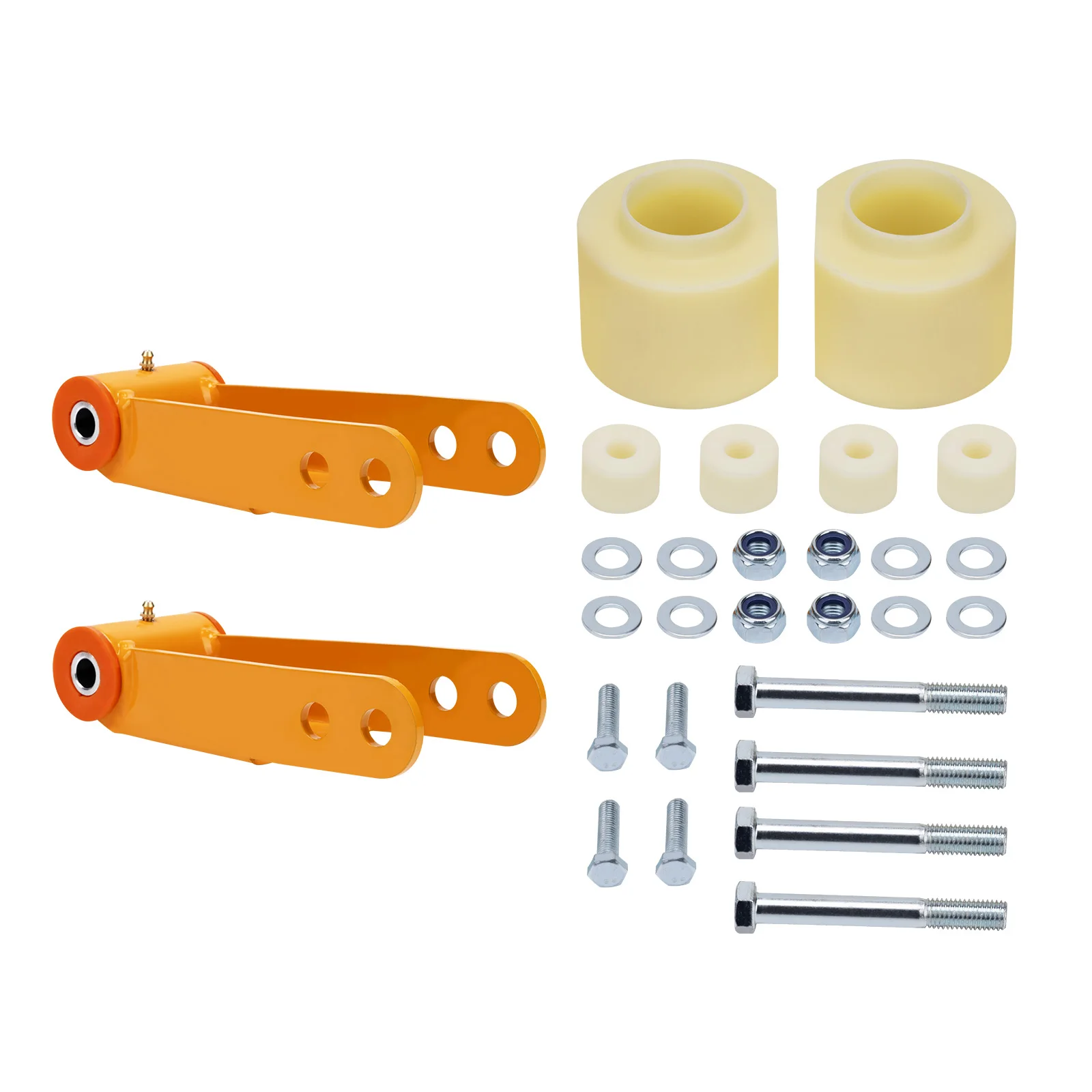 Leveling Lift Kits Front 3'' Rear 2'' Shackles for Jeep Cherokee XJ 1984-2001