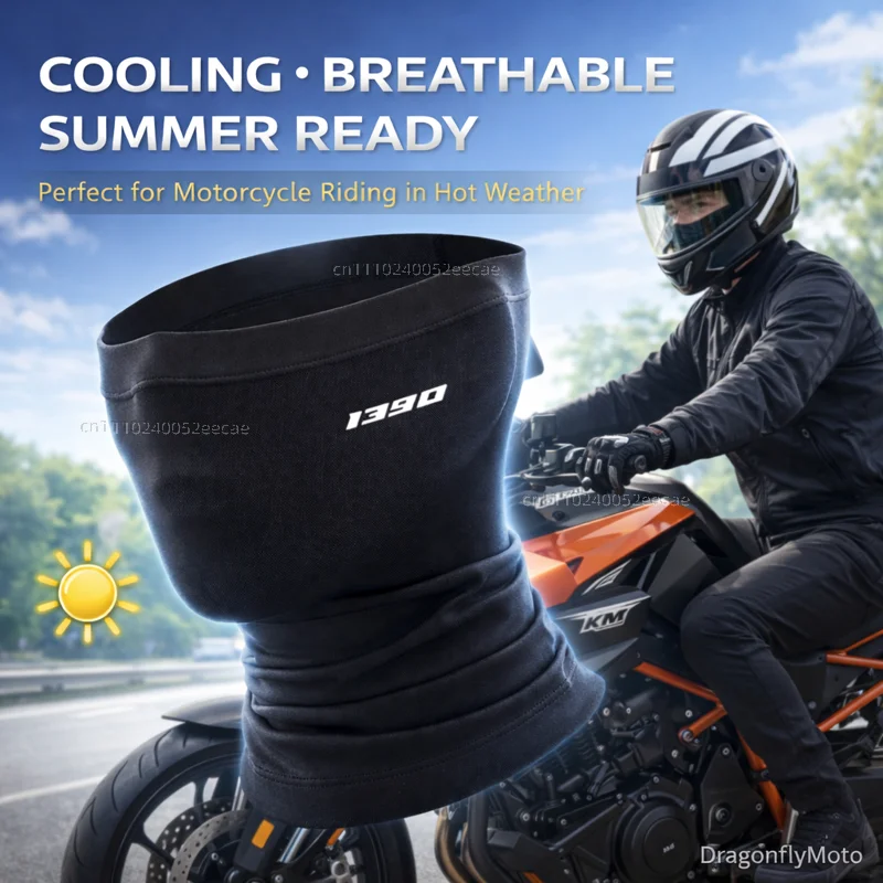 

Для мотоциклов KTM 1390 Super Adventure Duke R 2023+ летняя ветрозащитная маска для лица и шеи, дышащая, с возможностью нанесения логотипа