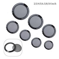 1/2/4/8/10Pcs 2/3/4/5/6.5/8/10 inch Speaker Net Cover High-grade Metal Iron Wire Grilles Speakers Plastic Frame Enclosure